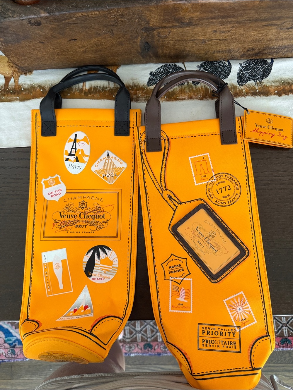 2 New Champagne Totes